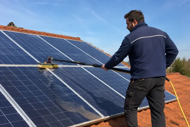 Nettoyage et entretien de panneaux solaires à Entre-Vignes