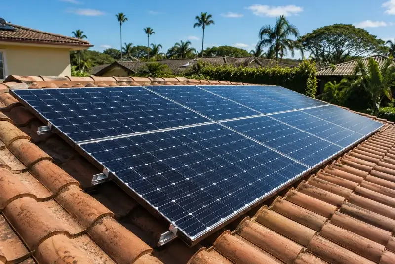Installation de panneaux solaires à Entre-Vignes